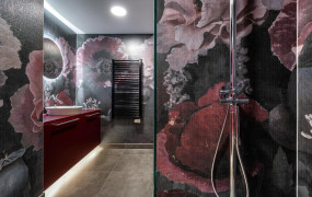 Suite Honey Mohn  Bad mit Beleuchtung  - Designhotel Laurichhof Pirna