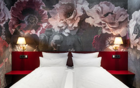 Suite Honey Mohn  Bett - Designhotel Laurichhof Pirna